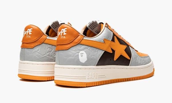 Bape STA  Low Grey Orange – Image 3