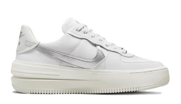 Nike Air Force 1 PLT.AF.ORM White Silver - Image 3