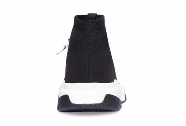 Balenciaga Speed Trainer Lace Up Black White – Image 3