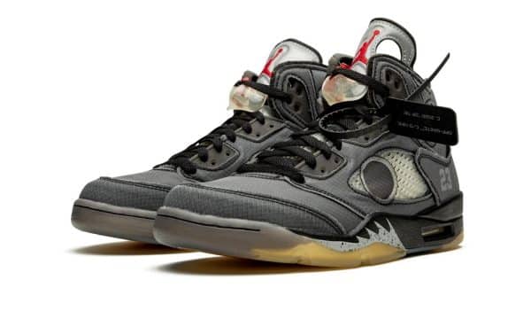 Nike Air Jordan 5 Retro Off-White Black - Image 2