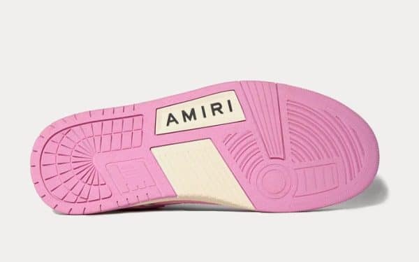 Amiri Skel Top Low White Pink – Image 4