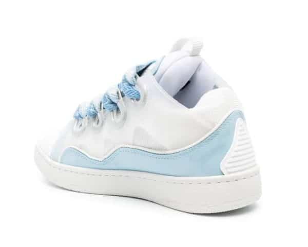 Lanvin Curb lace-up Sneakers Babyblue - Imagen 3