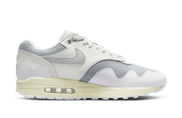 Nike Air Max 1 Patta Waves White Silver - Image 3