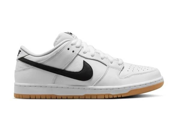 Nike SB Dunk Low Pro White Black White - Image 3