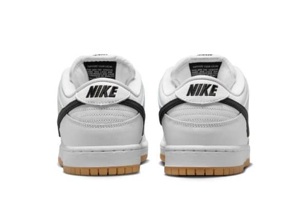 Nike SB Dunk Low Pro White Black White - Image 4