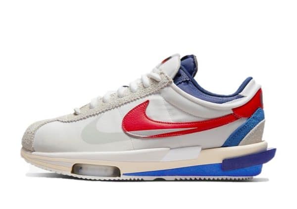 Nike Zoom Cortez x Sacai White University Red