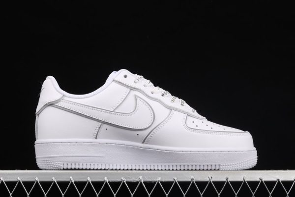 Nike Air Force 1 Low Stussy White Silver Reflective - Image 2