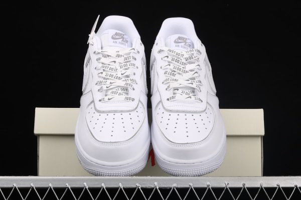 Nike Air Force 1 Low Stussy White Silver Reflective - Image 3