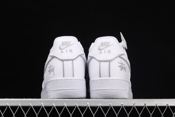 Nike Air Force 1 Low Stussy White Silver Reflective - Image 4