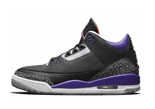 Nike Air Jordan 3 Retro Black Court Purple