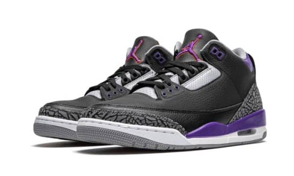Nike Air Jordan 3 Retro Black Court Purple - immagine 2