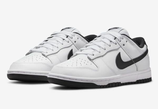 Nike SB Dunk Low White Black - Image 2
