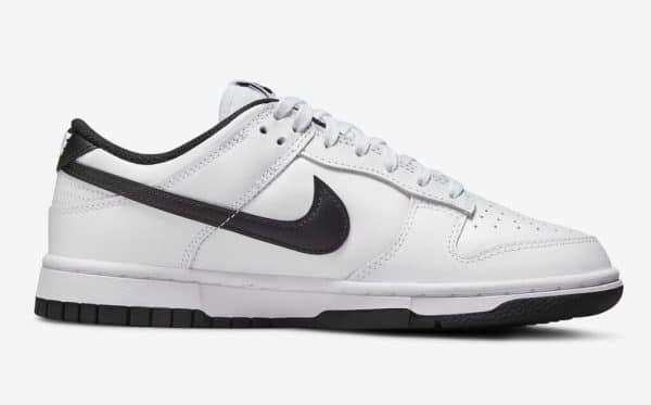 Nike SB Dunk Low White Black - Image 3