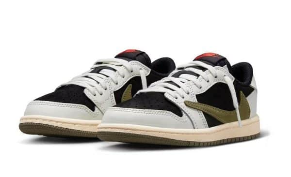 Nike air Jordan 1 Low Travis Scott Olive - Imagen 2