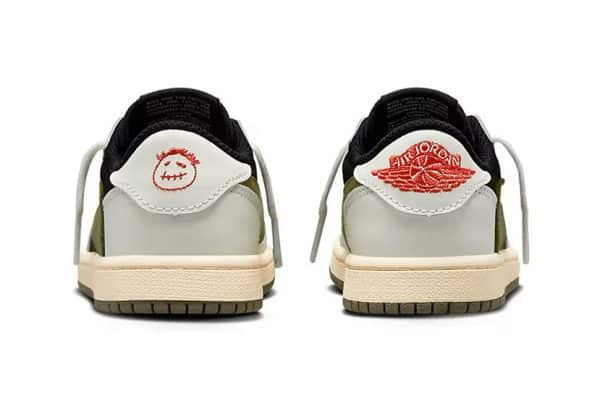 Nike air Jordan 1 Low Travis Scott Olive - Imagen 4