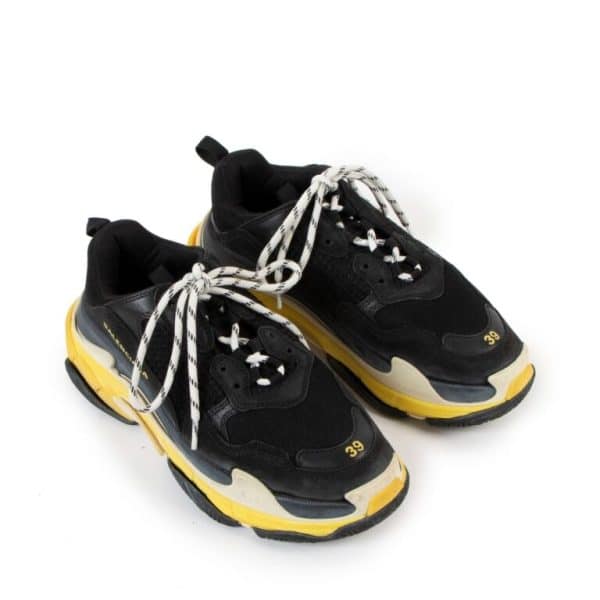 Balenciaga Triple S Black Yellow - immagine 2