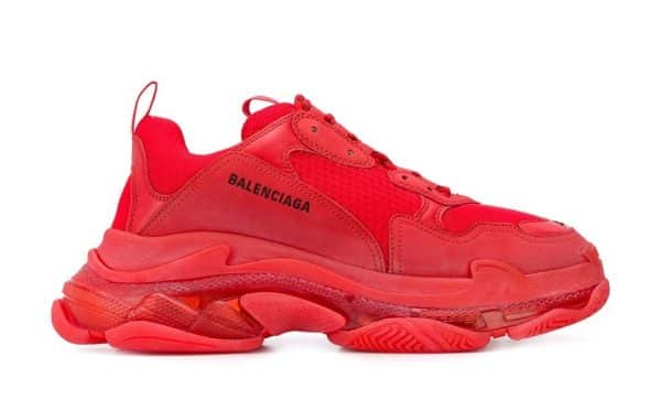 Balenciaga Triple S Clear Sole Red