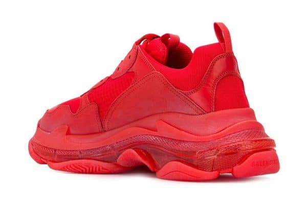 Balenciaga Triple S Clear Sole Red – Image 3