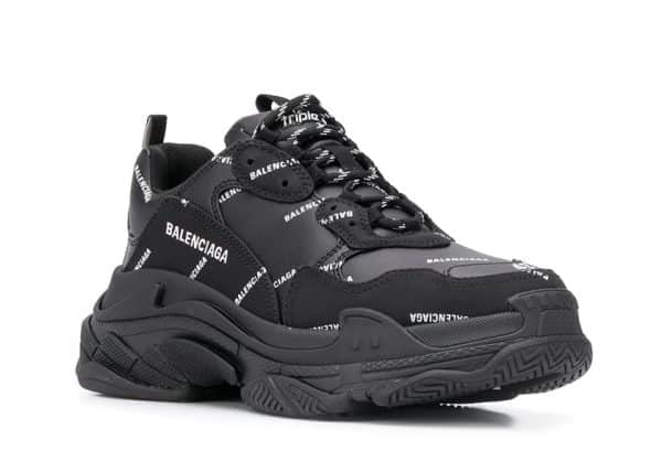 Balenciaga Triple S Black Logo - Image 2