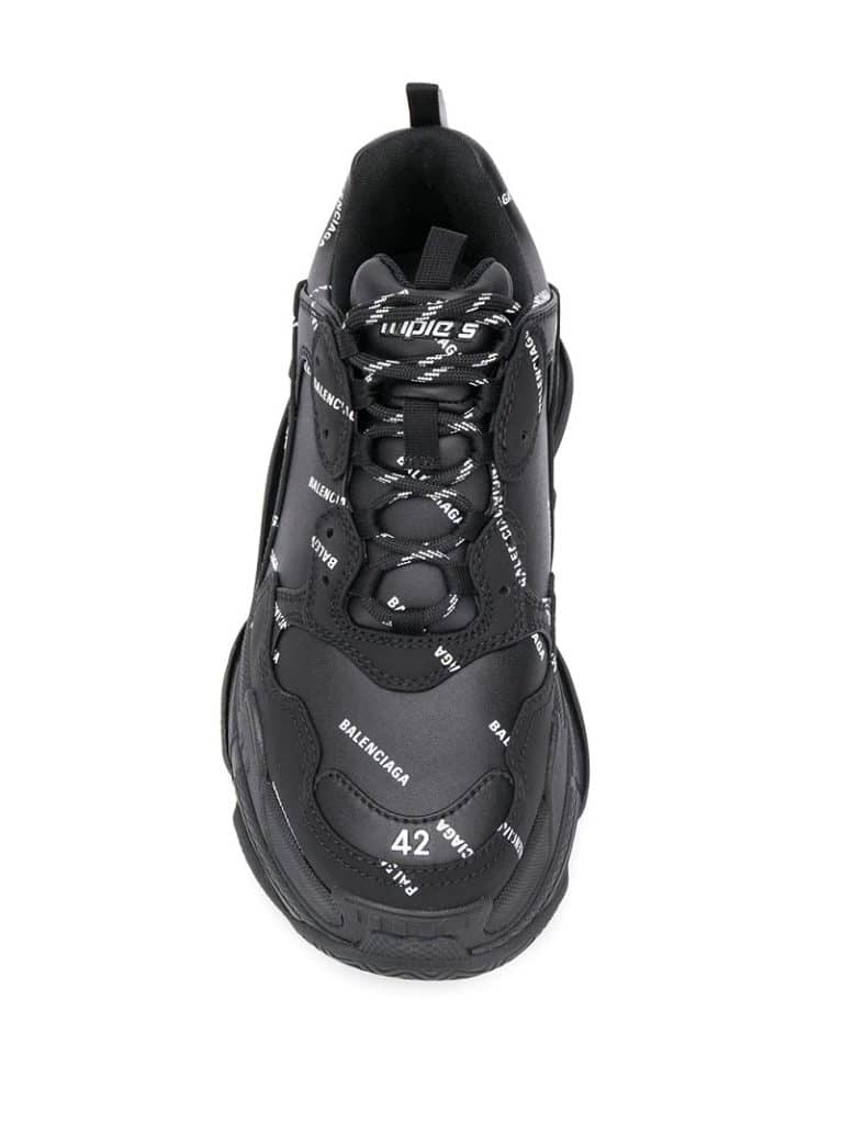balenciaga triple s black