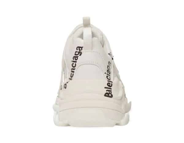 Balenciaga Triple S Logo Print White - immagine 3