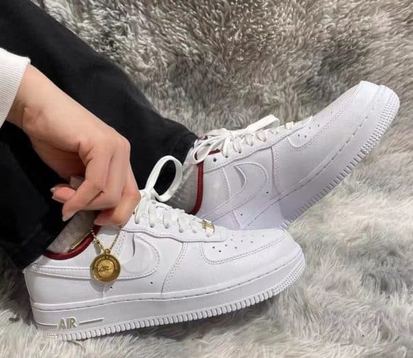 Nike Air Force 1 Low Just Do It Summit White Team Red - Image 7