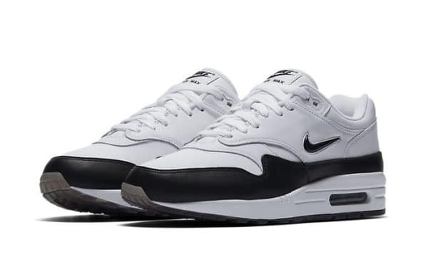 Nike Air Max 1 Jewel White and Black - Image 2
