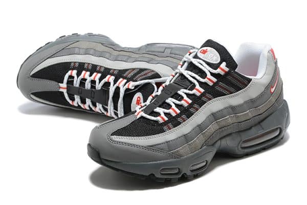 Nike Air Max 95 Essential Grey Track Red - Imagen 2