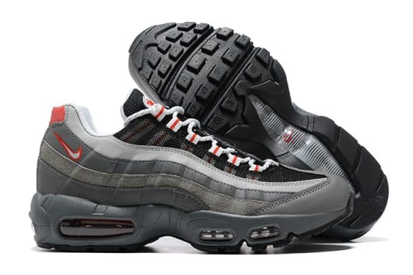 Nike Air Max 95 Essential Grey Track Red - Imagen 3