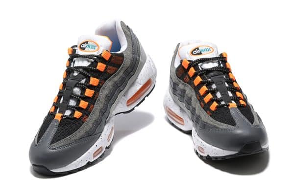 Nike Air Max 95 Grey Orange Red - Image 4
