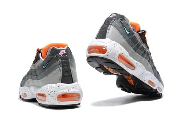 Nike Air Max 95 Grey Orange Red - Image 5