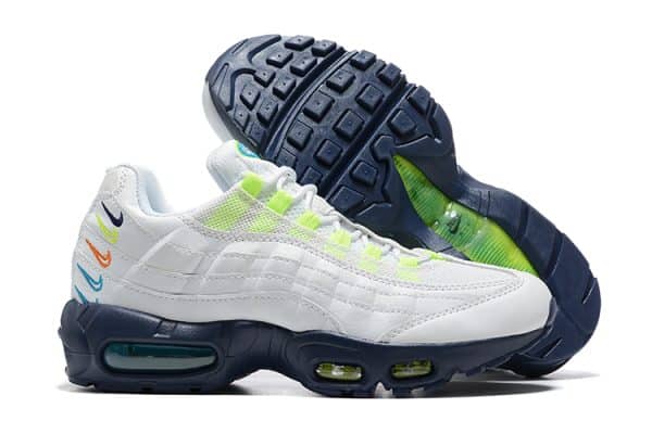Nike Air Max 95 White Multi Swoosh - Image 3