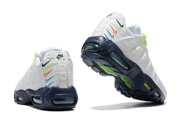 Nike Air Max 95 White Multi Swoosh - Image 5