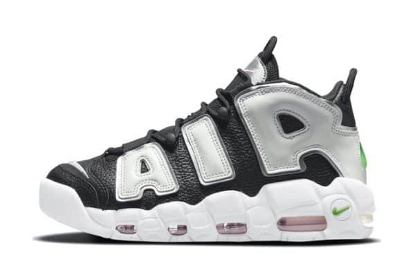 Nike Air More Uptempo Black White Silver