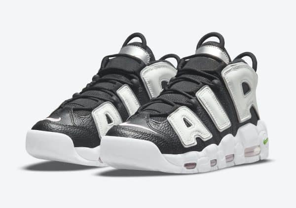 Nike Air More Uptempo Black White Silver - immagine 2