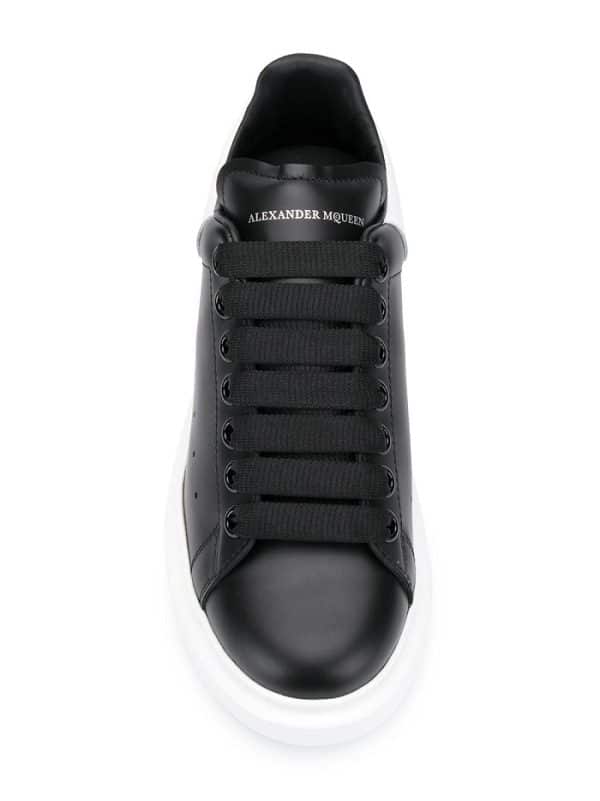 Alexander MCQueen Oversized Sneaker Black White - Image 4