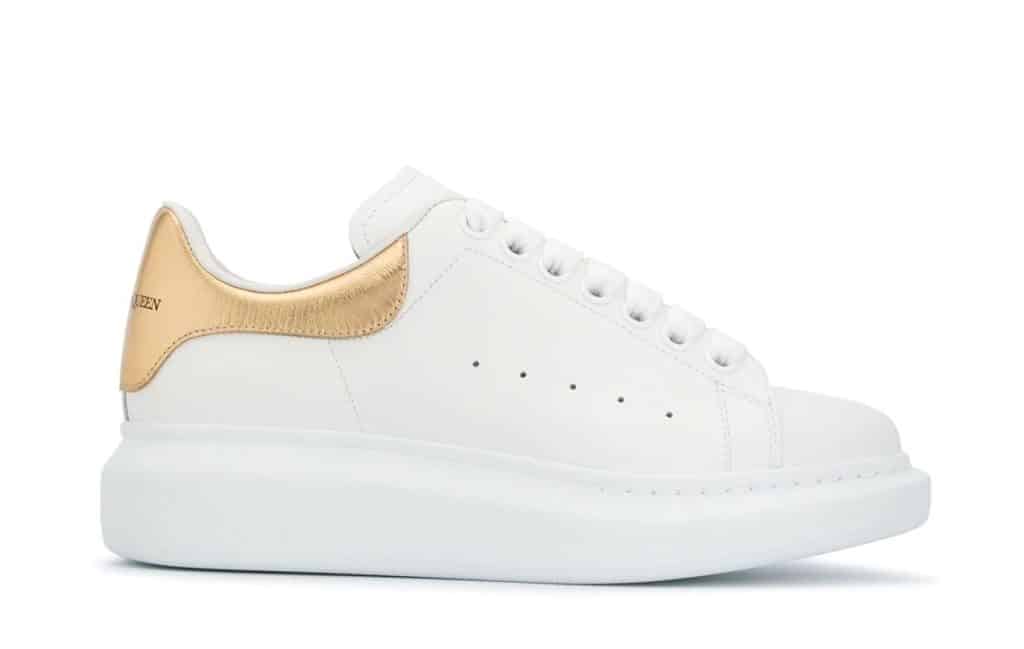 Alexander MCQueen Oversized Sneaker White Gold