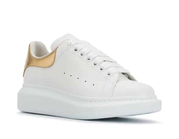 Alexander MCQueen Oversized Sneaker White Gold – Image 3