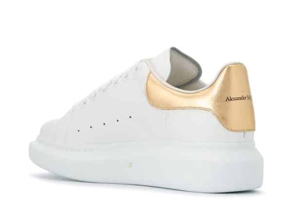 Alexander MCQueen Oversized Sneaker White Gold – Image 2