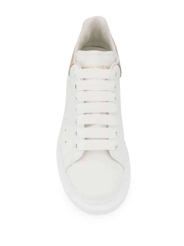 Alexander MCQueen Oversized Sneaker White Gold – Image 4
