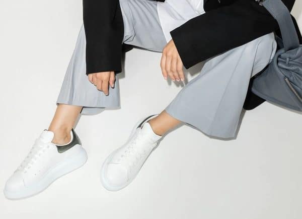 Alexander MCQueen Oversized Sneaker White Silver - Imagen 3