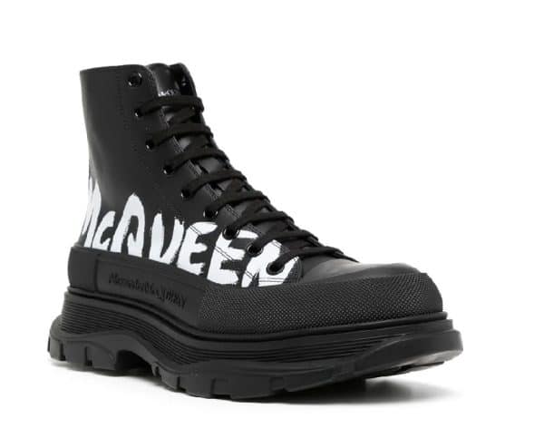 Alexander McQueen Tread Slick Boot Black Logo – Image 2