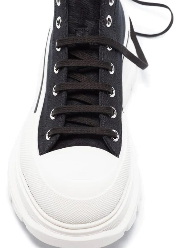 Alexander McQueen Tread Slick Boot Black White – Image 4