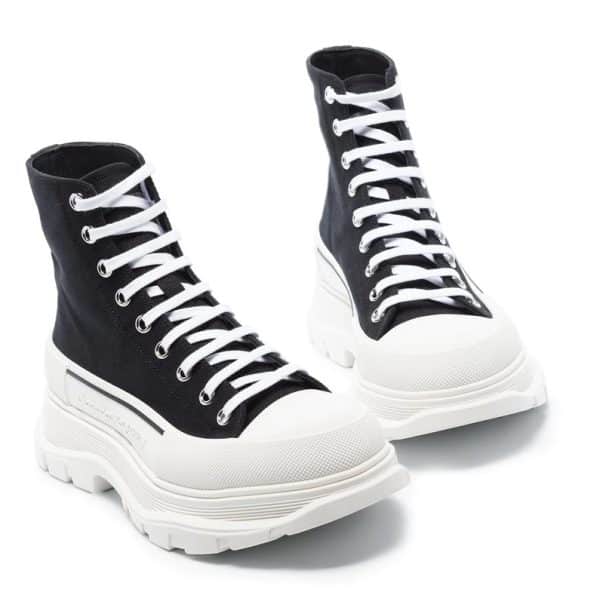 Alexander McQueen Tread Slick Boot Black White – Image 2