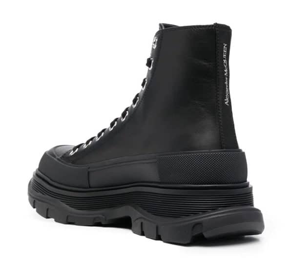 Alexander McQueen Tread Slick Boot Leather Black – Image 3