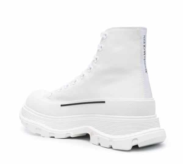 Alexander McQueen Tread Slick Boot White Logo - Image 3