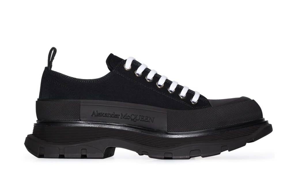 Alexander McQueen Tread Slick Lace Up Black