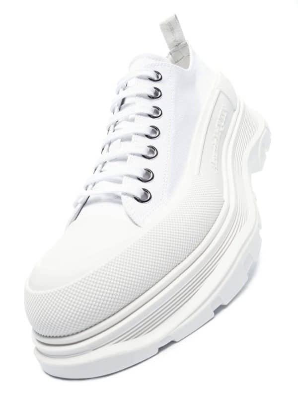 Alexander McQueen Tread Slick Lace Up White – Image 2