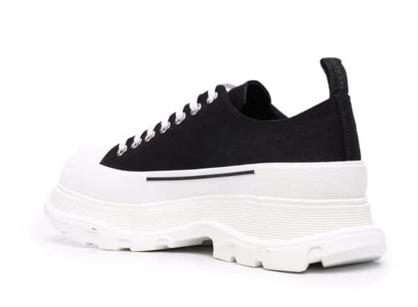Alexander McQueen Tread Slick Lace Up White  Black – Image 3
