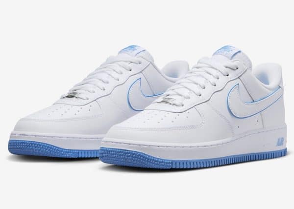 Nike Air Force 1 ´07 White University Blue - Image 2